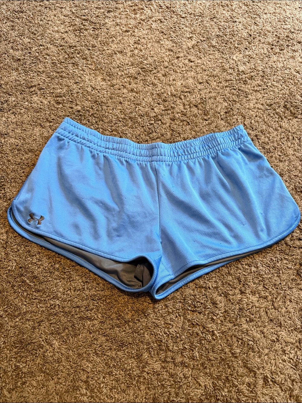 Under Armour Sky Blue Women's Athletic Shorts